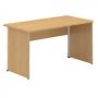 Stôl kancelársky 106 700x1400x25 AL eloxovaný prírodný LTD BK358 Buk