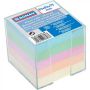 Blok kocka nelepená 83x83x75mm pastelové farby číra škatuľka