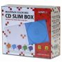 Box na 1 ks CD, slim, color mix LOGO / 10ks
