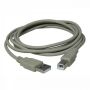 Kábel USB (2.0), A plug/B plug, 3m, LOGO
