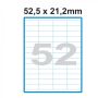 Etikety A4 Print 52,5x21,2mm (52) SO052021