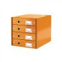 Zásuvkový box Click-N-Store 4 zásuvky oranžový