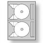 Etikety univerzálne na CD/DVD 117,5 -17 mm
