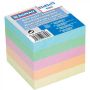 Blok kocka nelepená 83x83x75mm pastelové farby