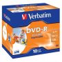 DVD-R Verbatim 4,7GB , 16x, 12cm jewel case Wide Printable