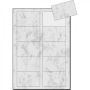 Vizitkový papier 225 g marble gray 10 listov(100 vizitiek)