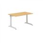 Stôl kancelársky 302 Doska pravouhlá 800x1400x25 RAL9022 LTD R5413 Divoká hruška