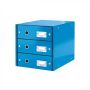 Zásuvkový box Click-N-Store 3 zásuvky modrý