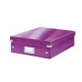 Organizačný box Click-N-Store stredný fialový
