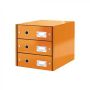 Zásuvkový box Click-N-Store 3 zásuvky oranžový