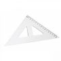 Pravítko Koh-i-noor trojuholník s kolmicou transparentný