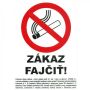 Samolepka 13x18,5cm - Zákaz fajčiť