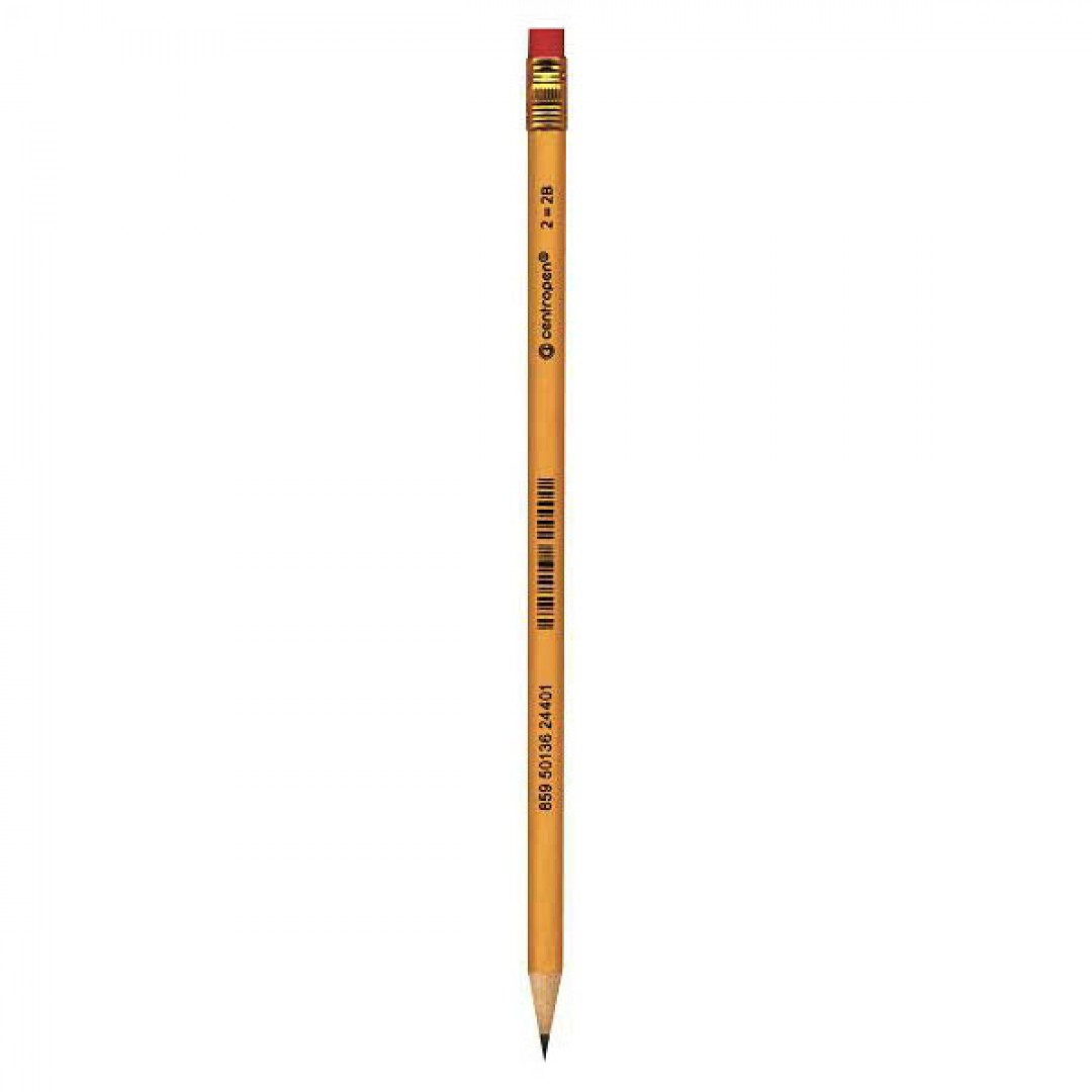 Ceruzka Centropen 9510 č.2 / 2B grafitová s gumou