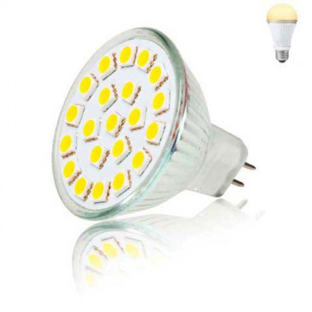 LED žiarovka Inoxled MR16, 12V, 4W, 240lm, teplá biela, 60000h, POWER