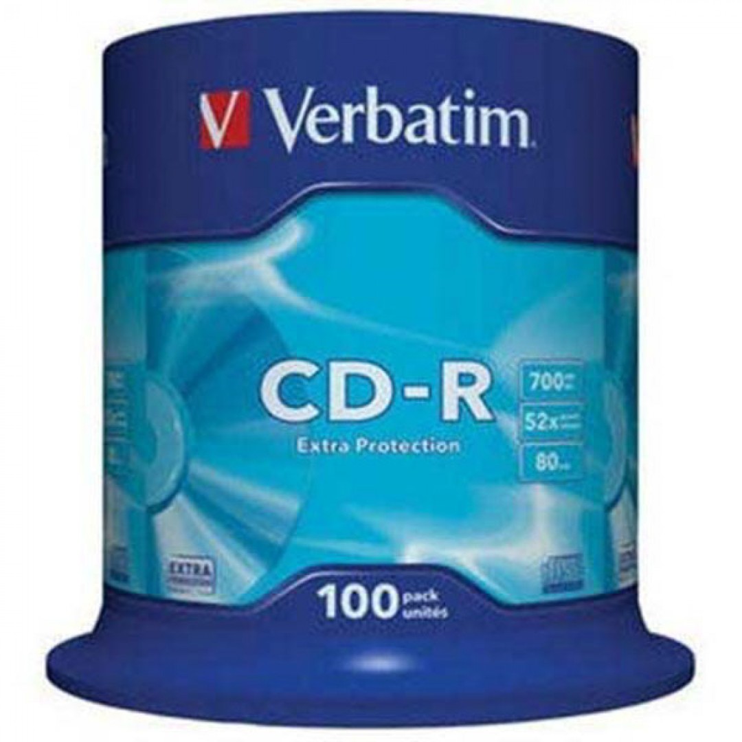CD-R Verbatim 700MB 52x 100-pack Cake Extra Protection