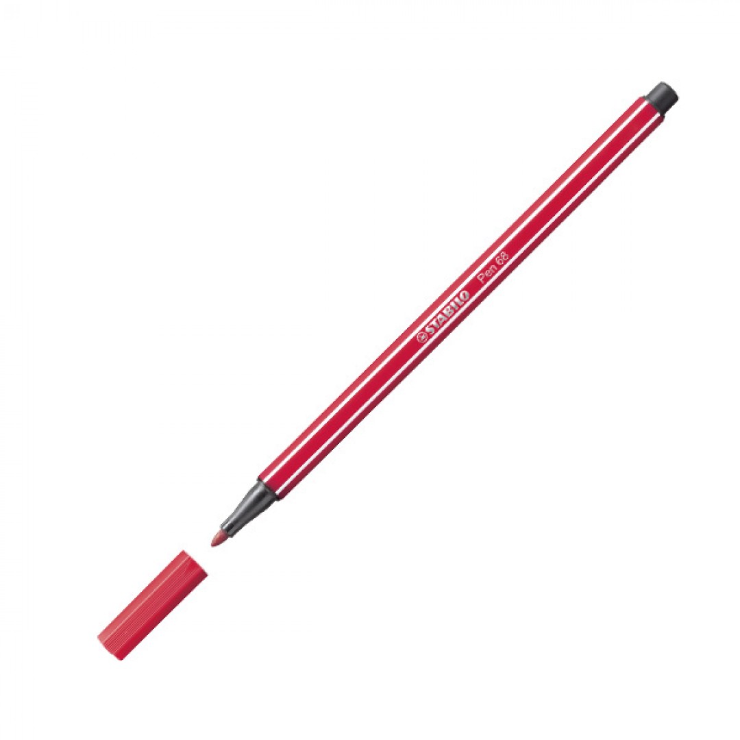 Fixa STABILO Pen 68 - tmavo červená - 68/50