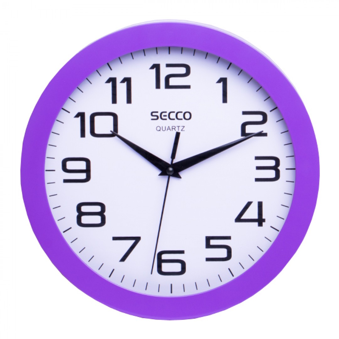 Nástenné hodiny SECCO TS6018-67 25cm fialové