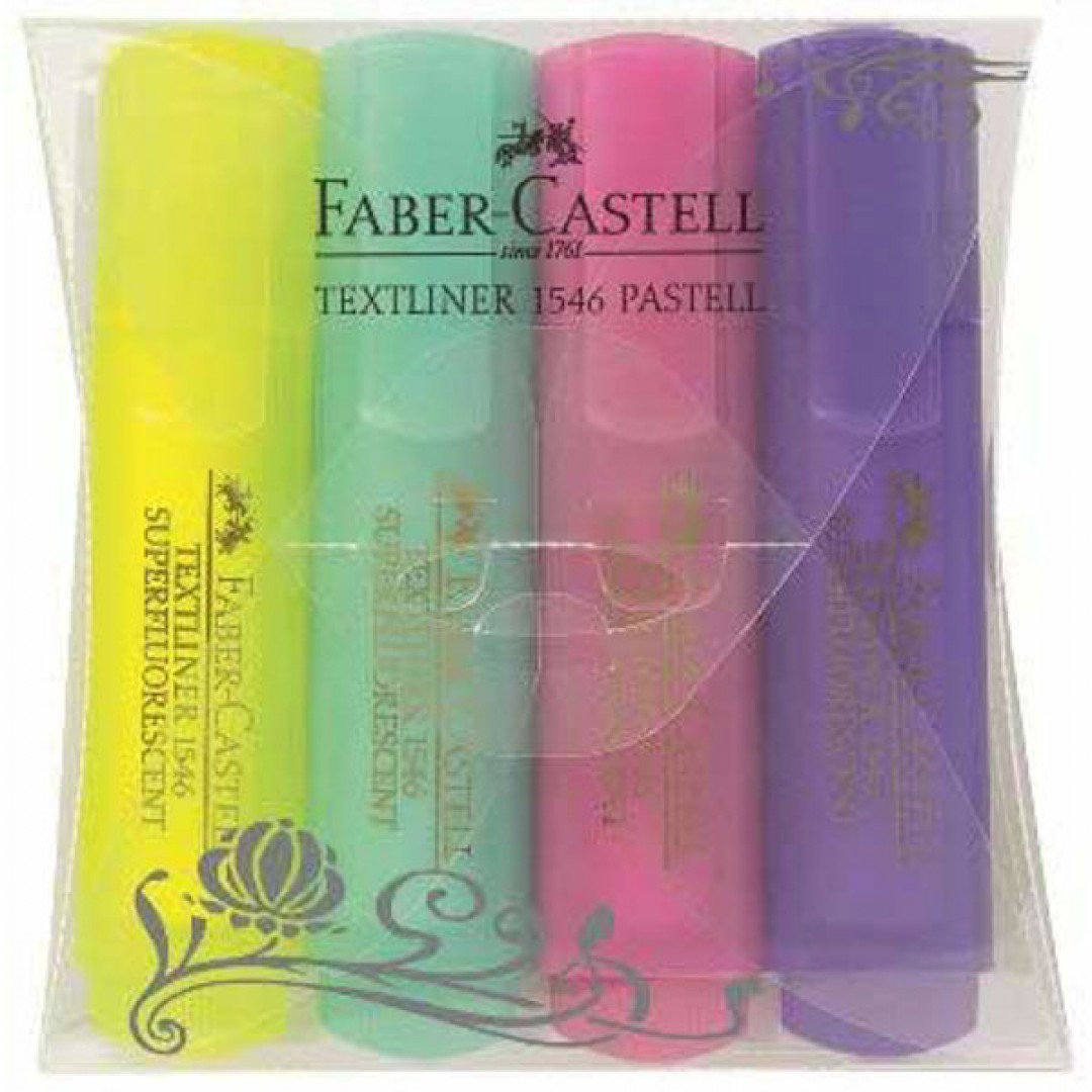 Zvýrazňovač Faber-Castel 1546/4 pastelové farby